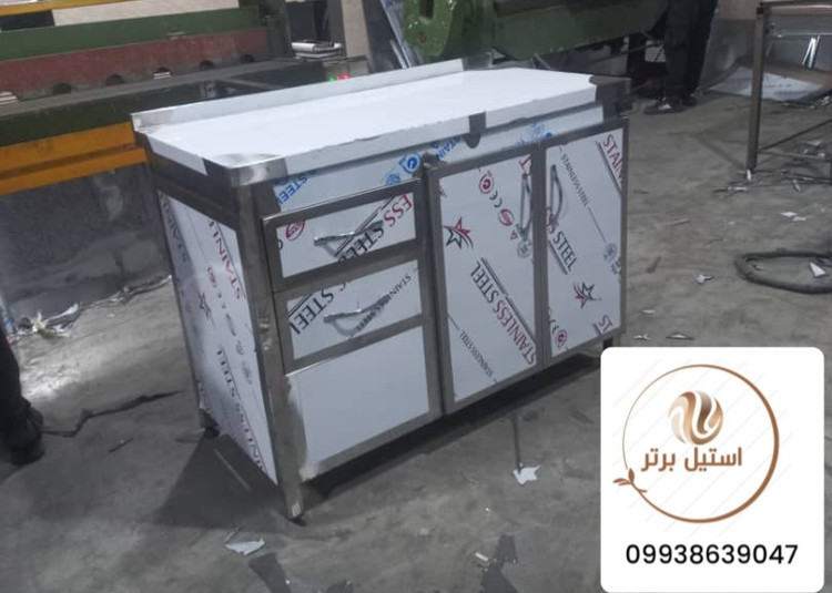 کابینت زمینی استیل